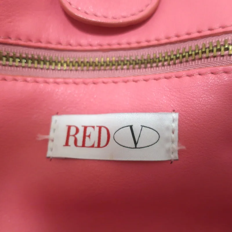 RED Valentino Bow Hobo Pink Leather Large Shoulder Bag