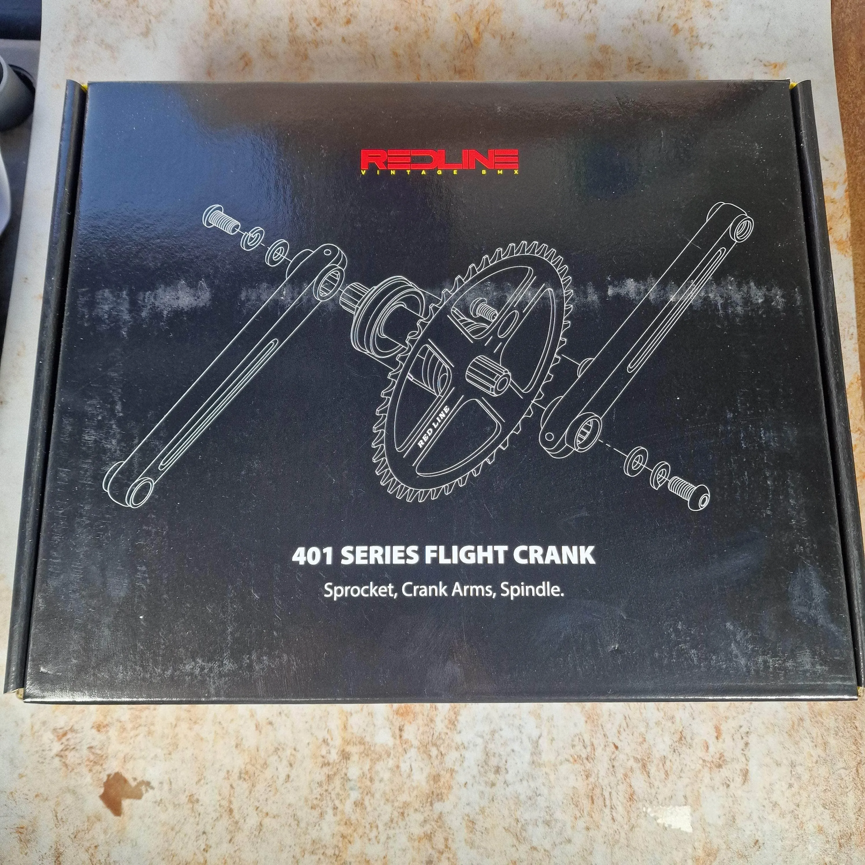 Redline 401 Single Pinch Flight Cranks with Techmatik BB