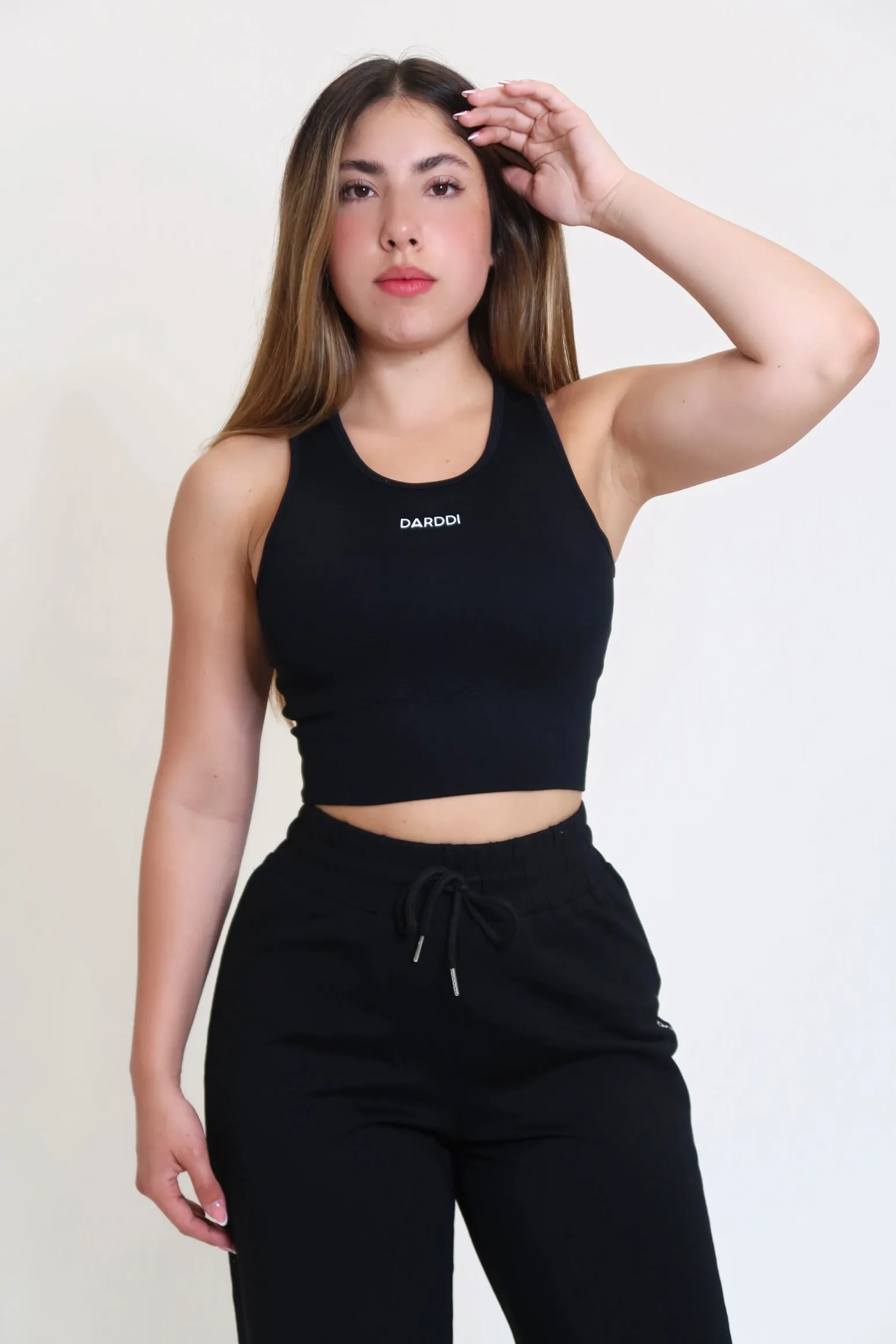 Refined crop top short sleeve