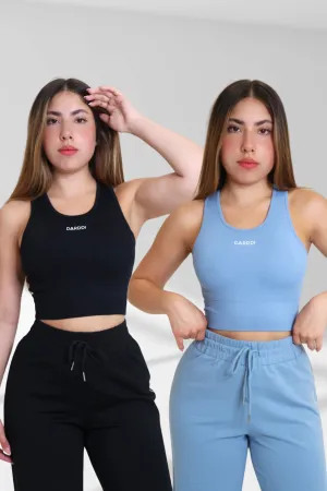 Refined crop top short sleeve