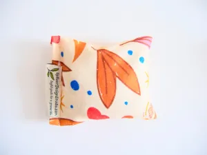 Rejuvenating Scented Sachets in "Leaves & Teacups" Pattern Filled with Organic Ingredients (Assorted Colors)