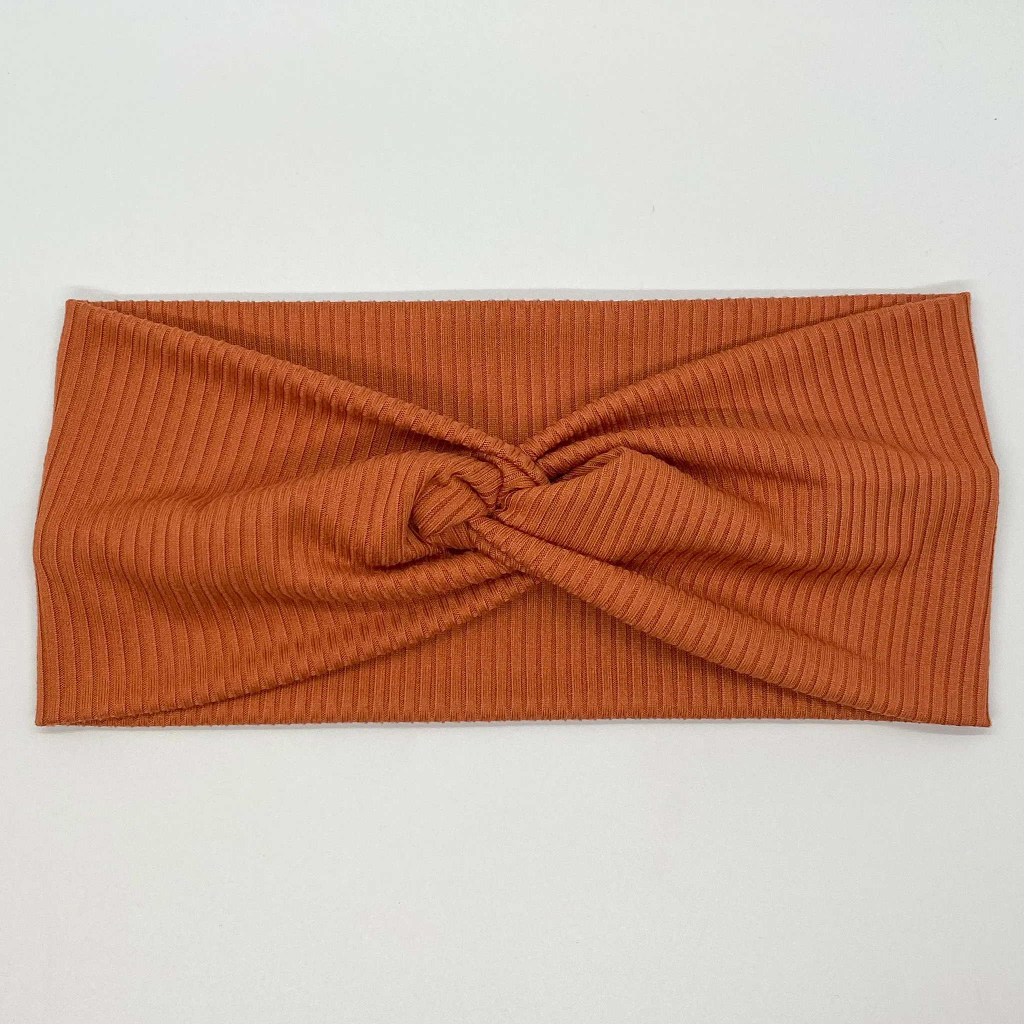 Ribbed Autumn Leaf Twist Headband