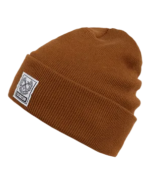Ribbed Beanie - Brown