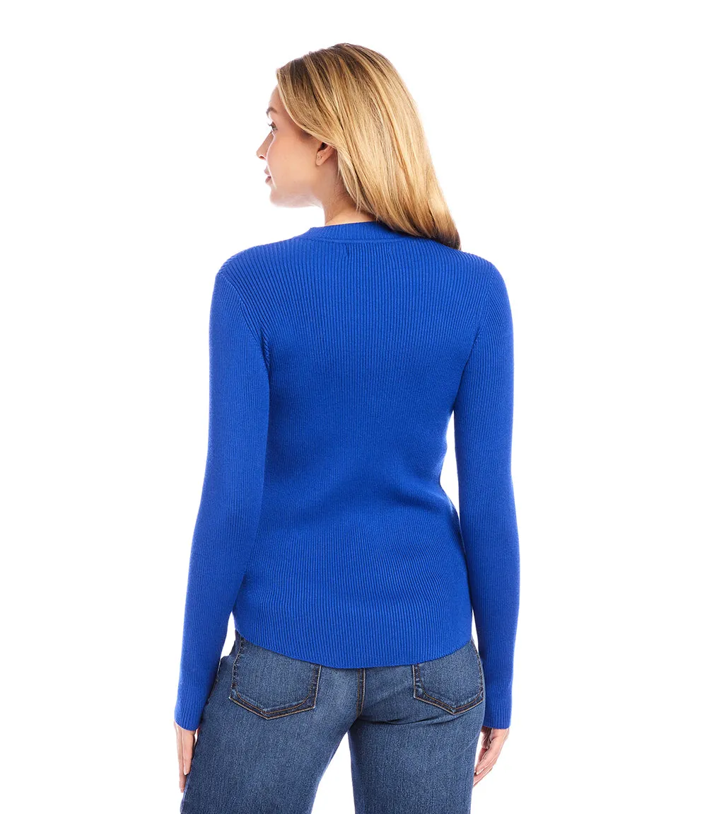 Ribbed Crewneck Sweater