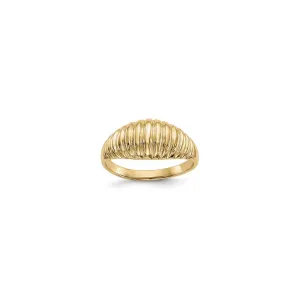 Ribbed Dome Ring (14K)