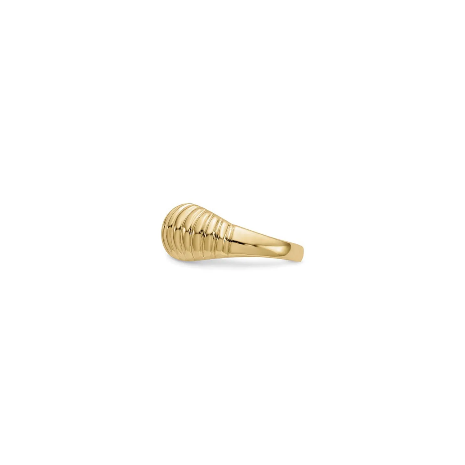 Ribbed Dome Ring (14K)
