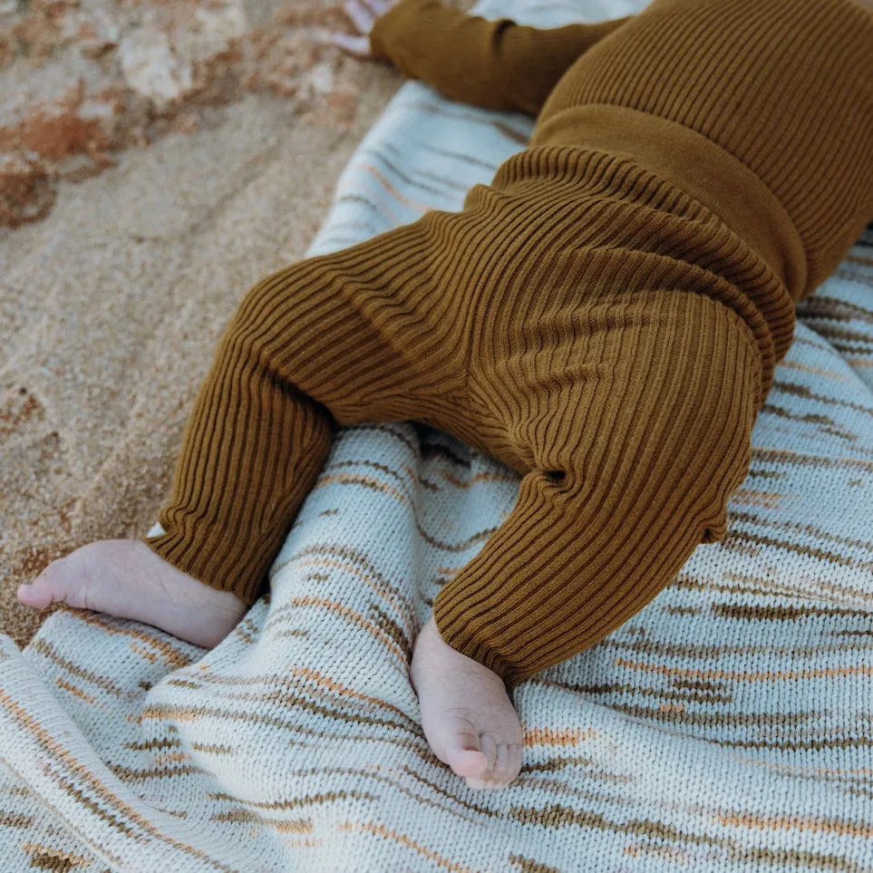 Ribbed Essential Leggings - Moss