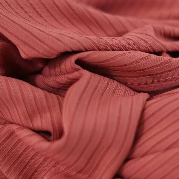 Ribbed Jersey-Faded Rose