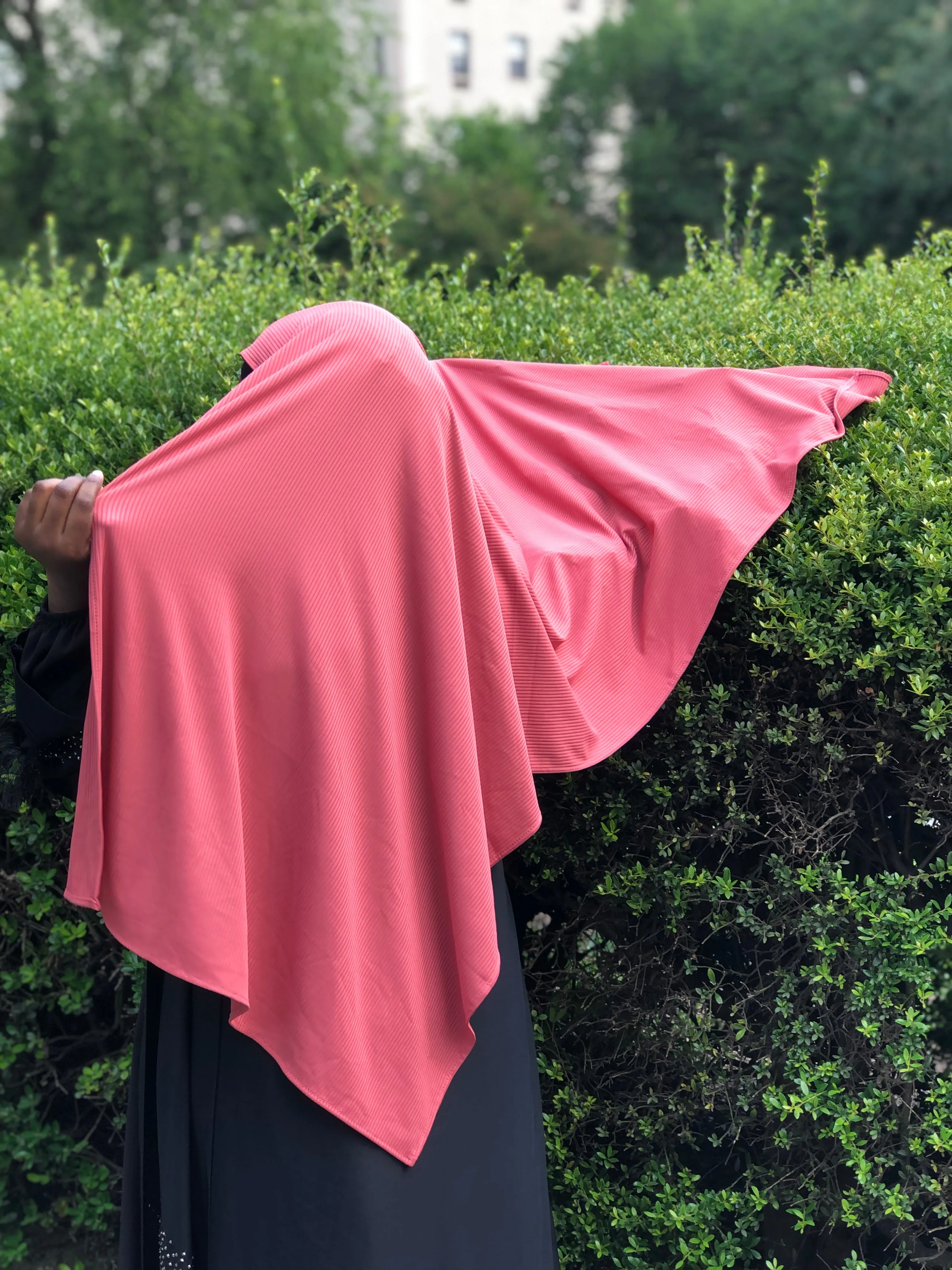Ribbed Jersey-Faded Rose