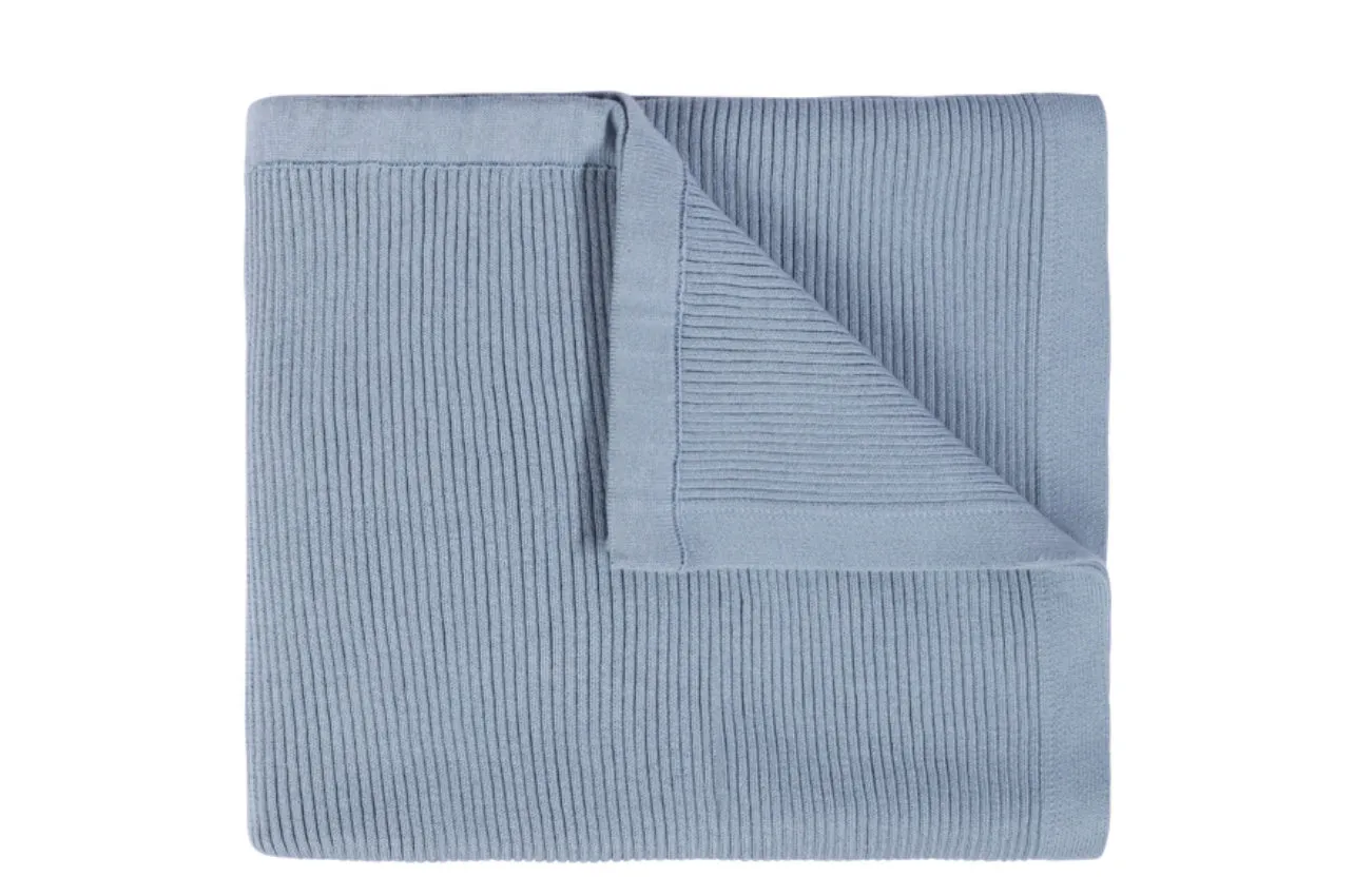 Ribbed Knit Blanket