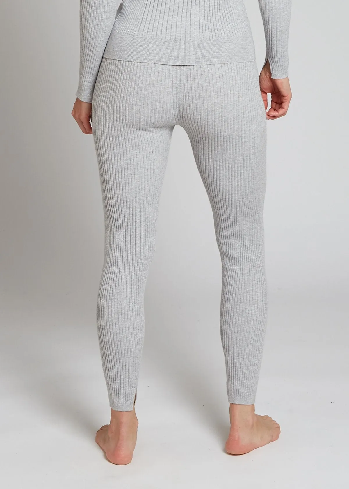 Ribbed Leggings, Ivory