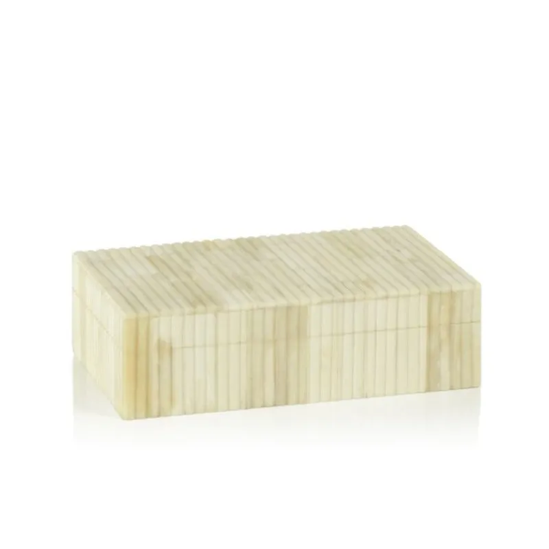 Ribbed Natural Bone Display Box