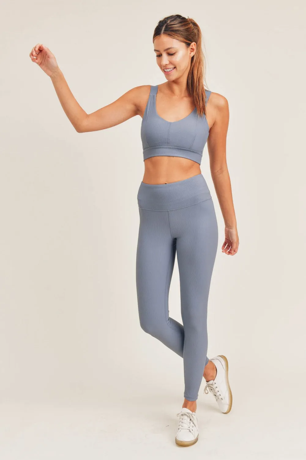 Ribbed Ocean Leggings