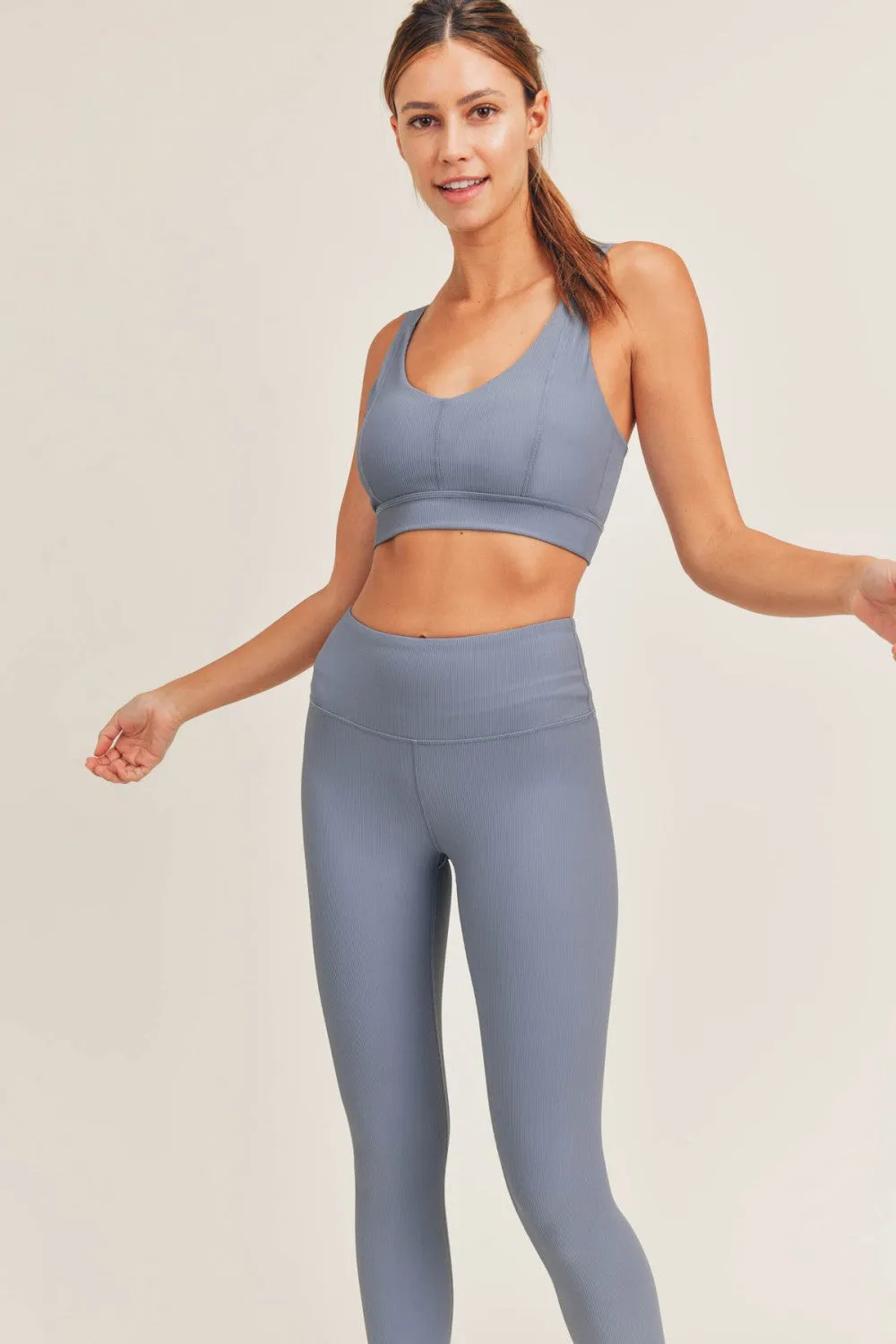 Ribbed Ocean Leggings