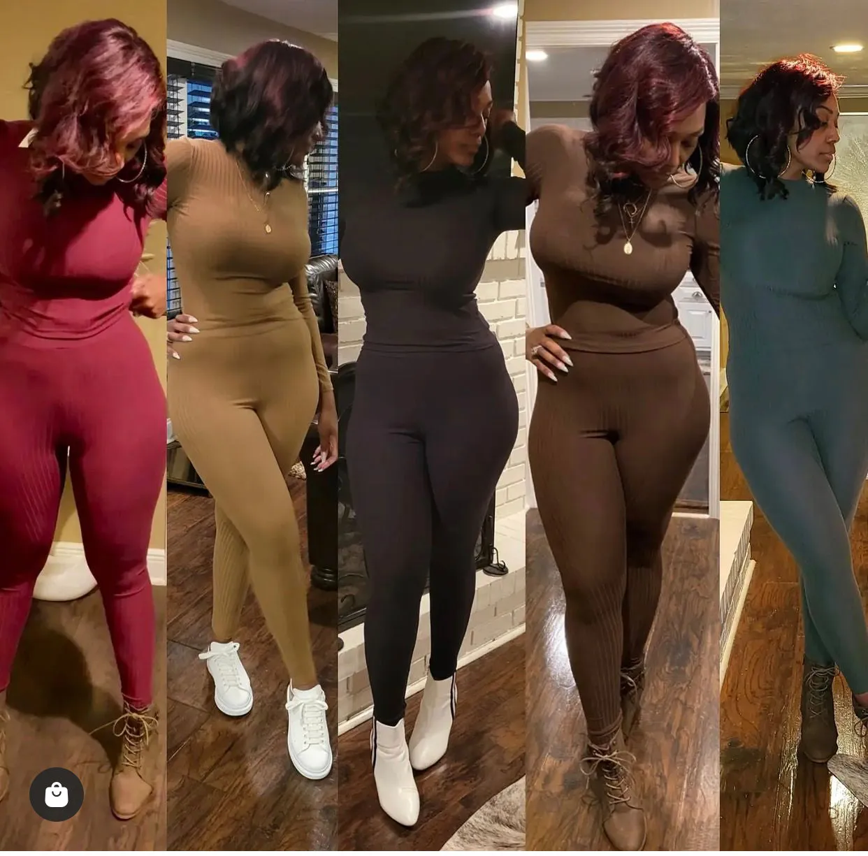 Ribbed Pants Set (5 Colors)