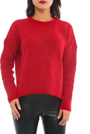 RIBBED PULLOVER SWEATER