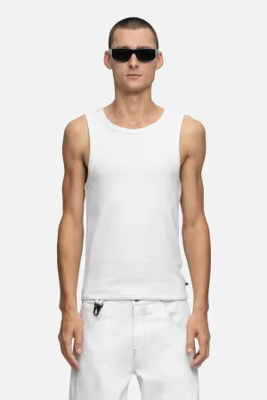 RIBBED TANK WHITE
