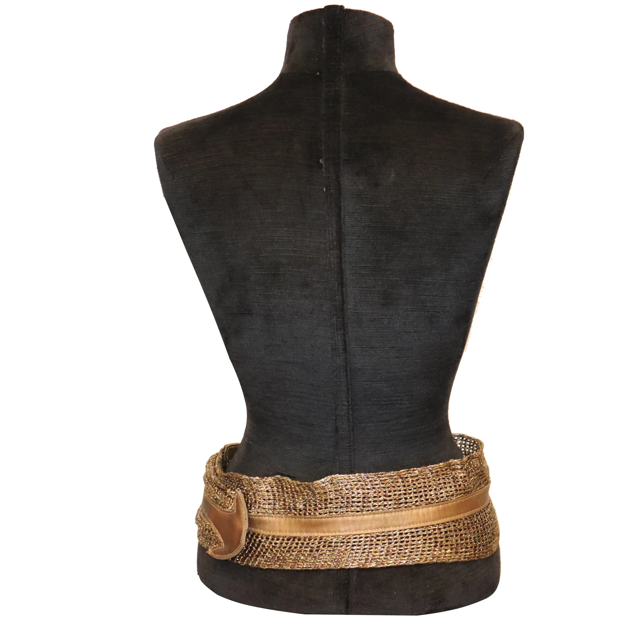 Ribel Gold Mesh Belt W/ Gold Looped Buckle