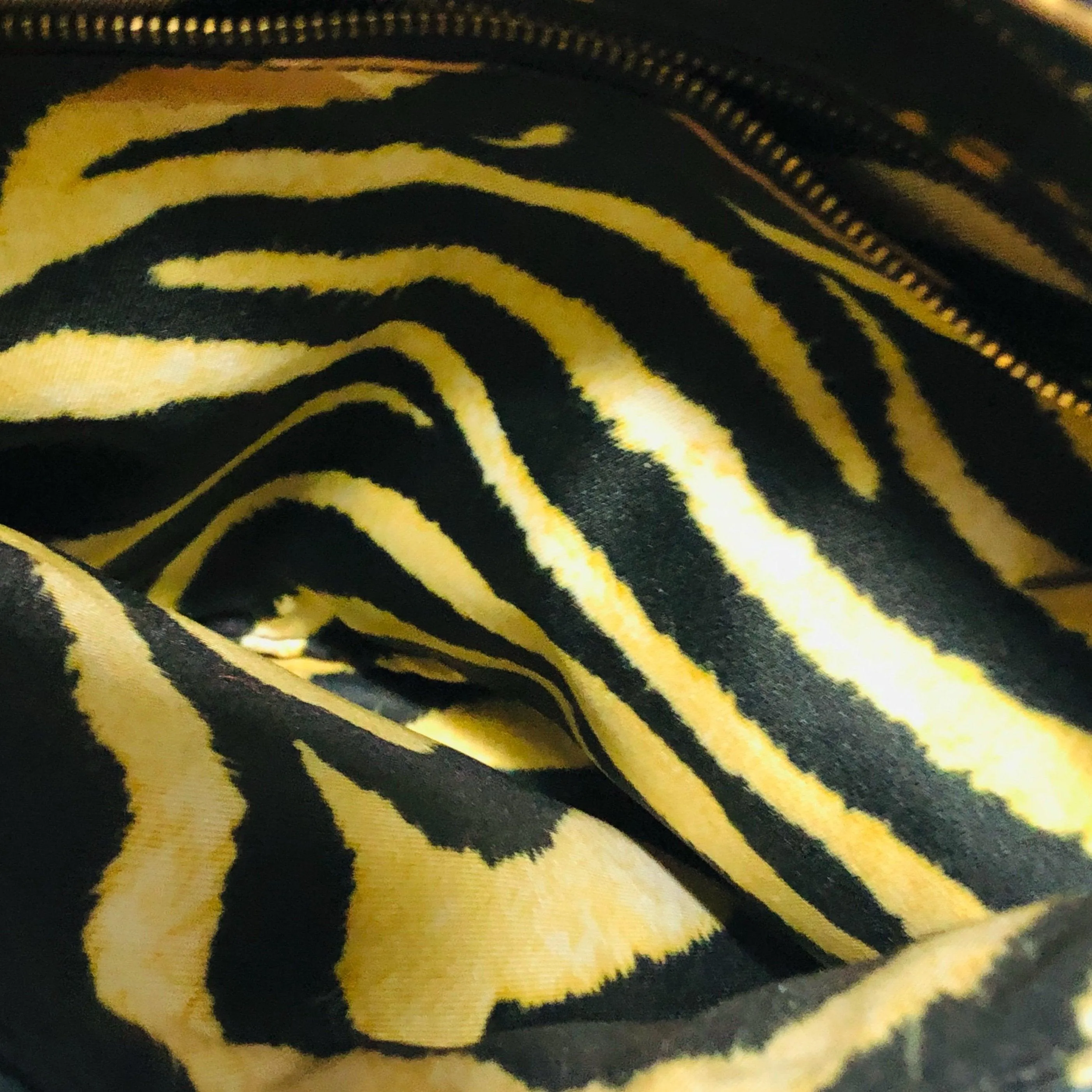 Roberto Cavalli Denim Tattoo Print Shoulder Bag