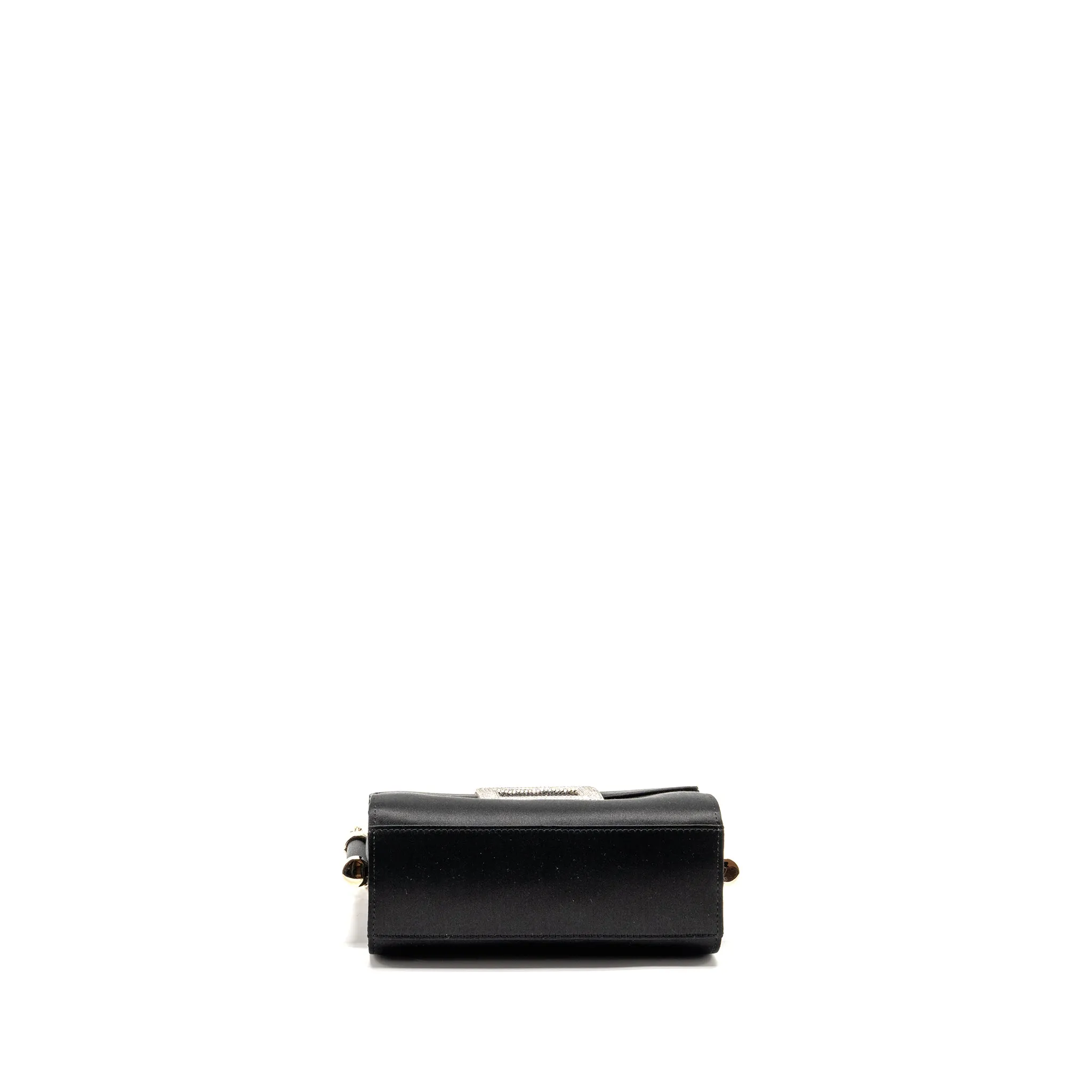 Roger Vivier Miss Viv Mini Bag Satin Black LGHW