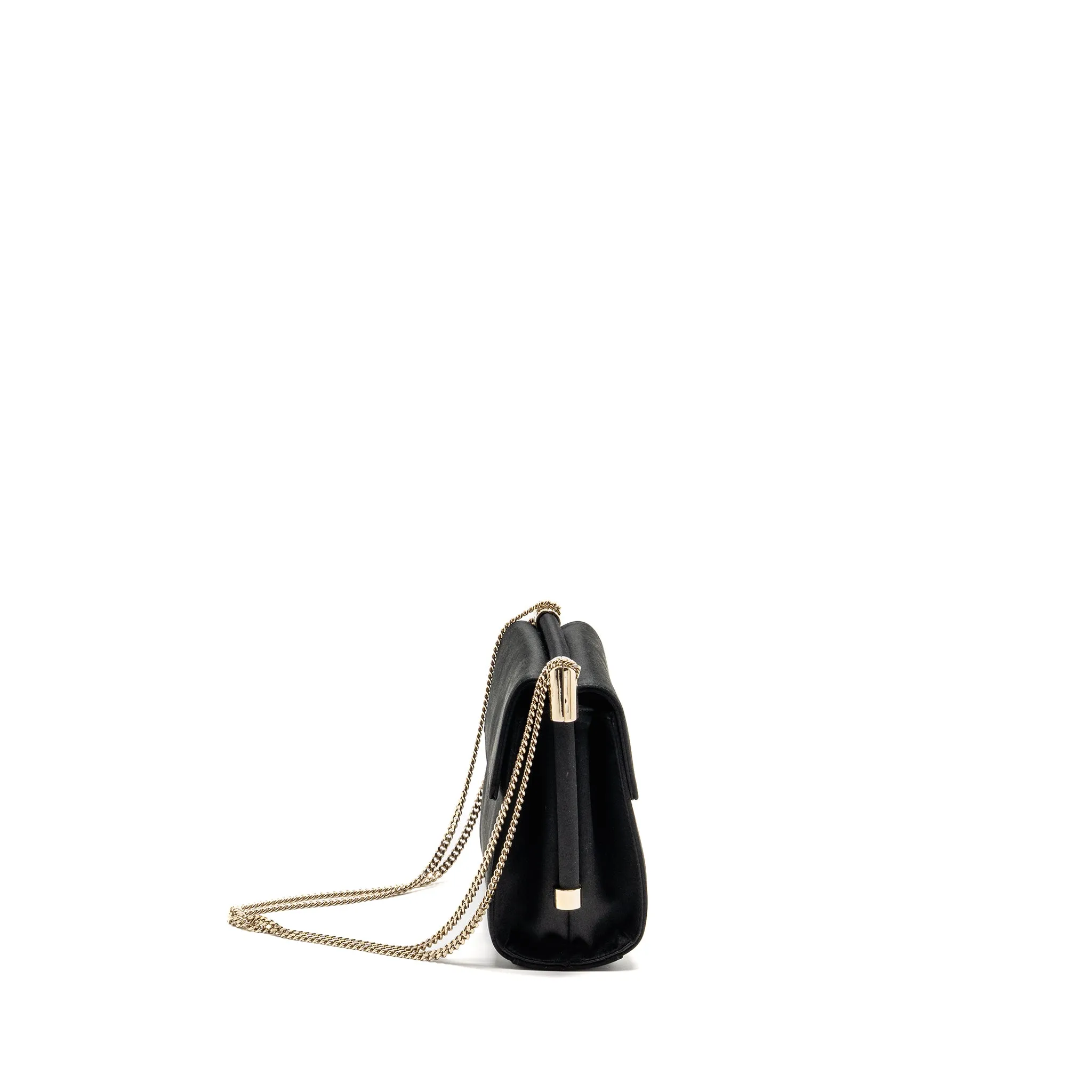 Roger Vivier Miss Viv Mini Bag Satin Black LGHW