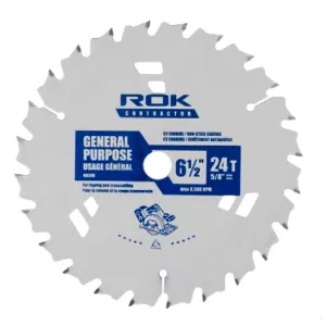 ROK 40240 6-1/2" X 24T General Purpose Saw Blade