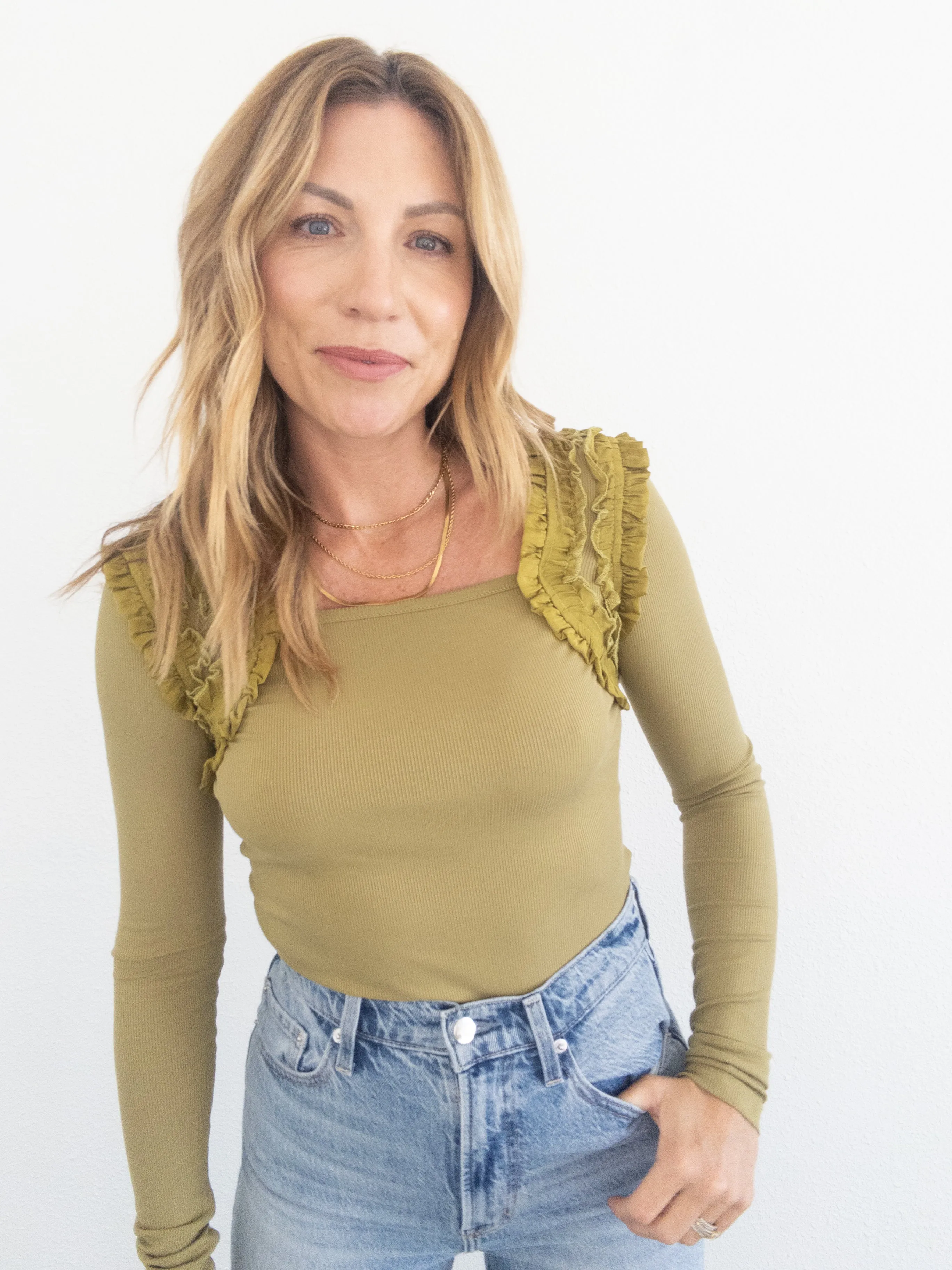Romanov Ruffle Long Sleeve