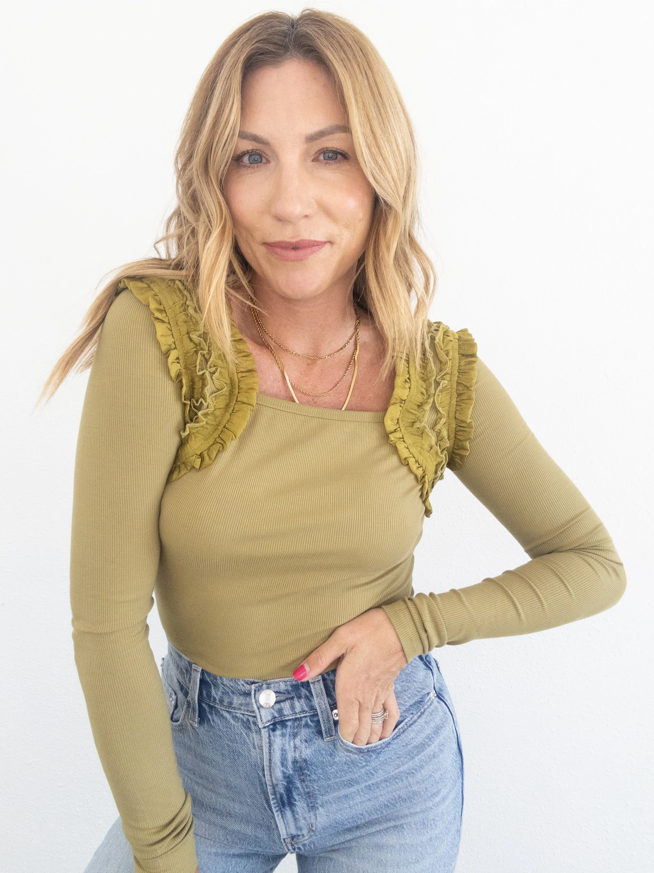 Romanov Ruffle Long Sleeve
