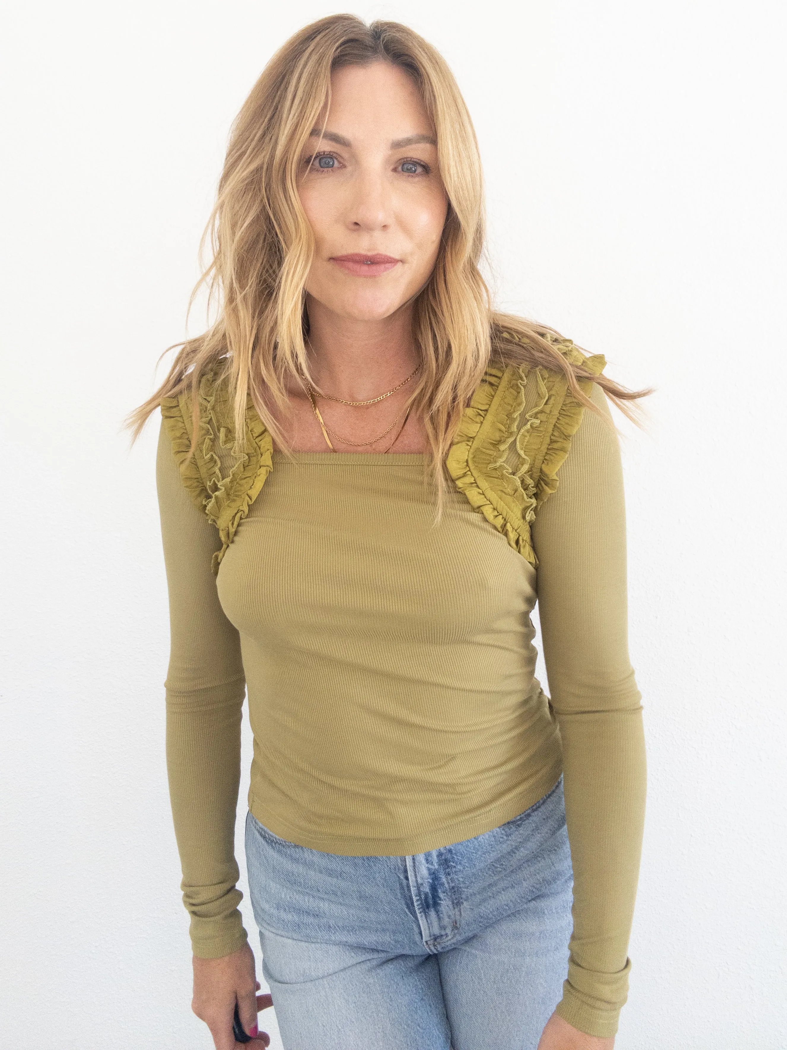 Romanov Ruffle Long Sleeve