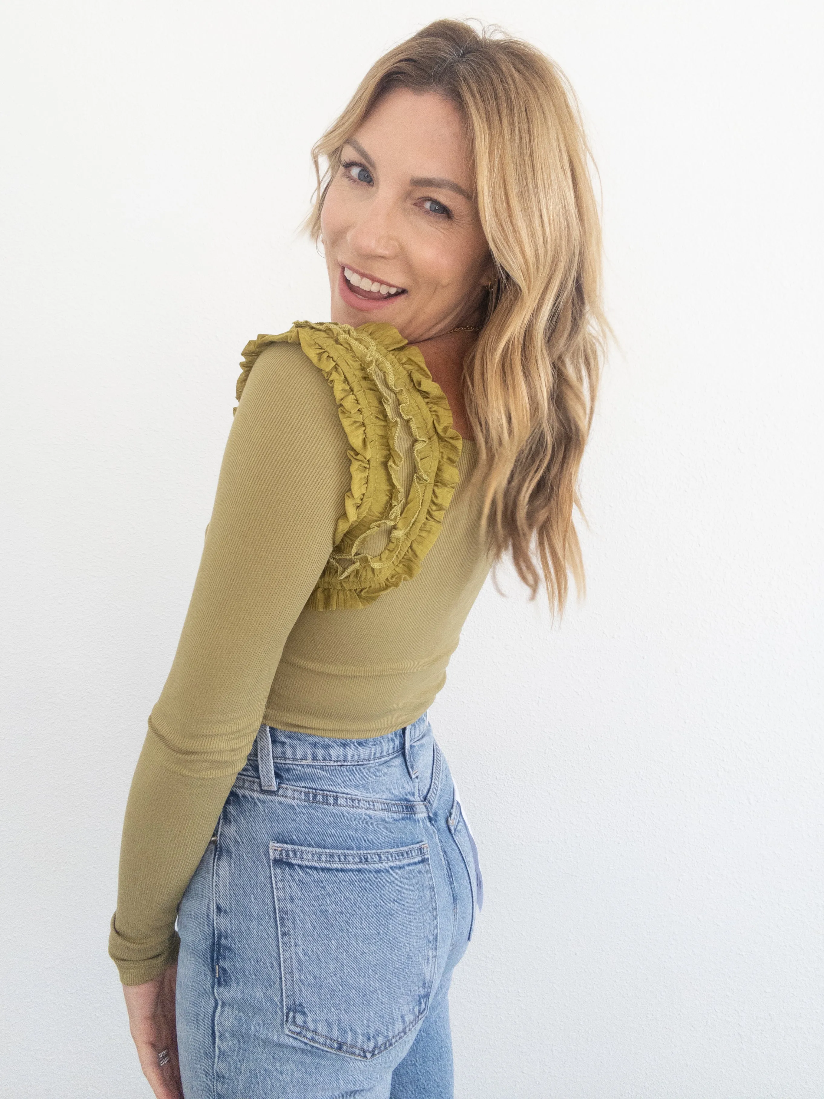 Romanov Ruffle Long Sleeve