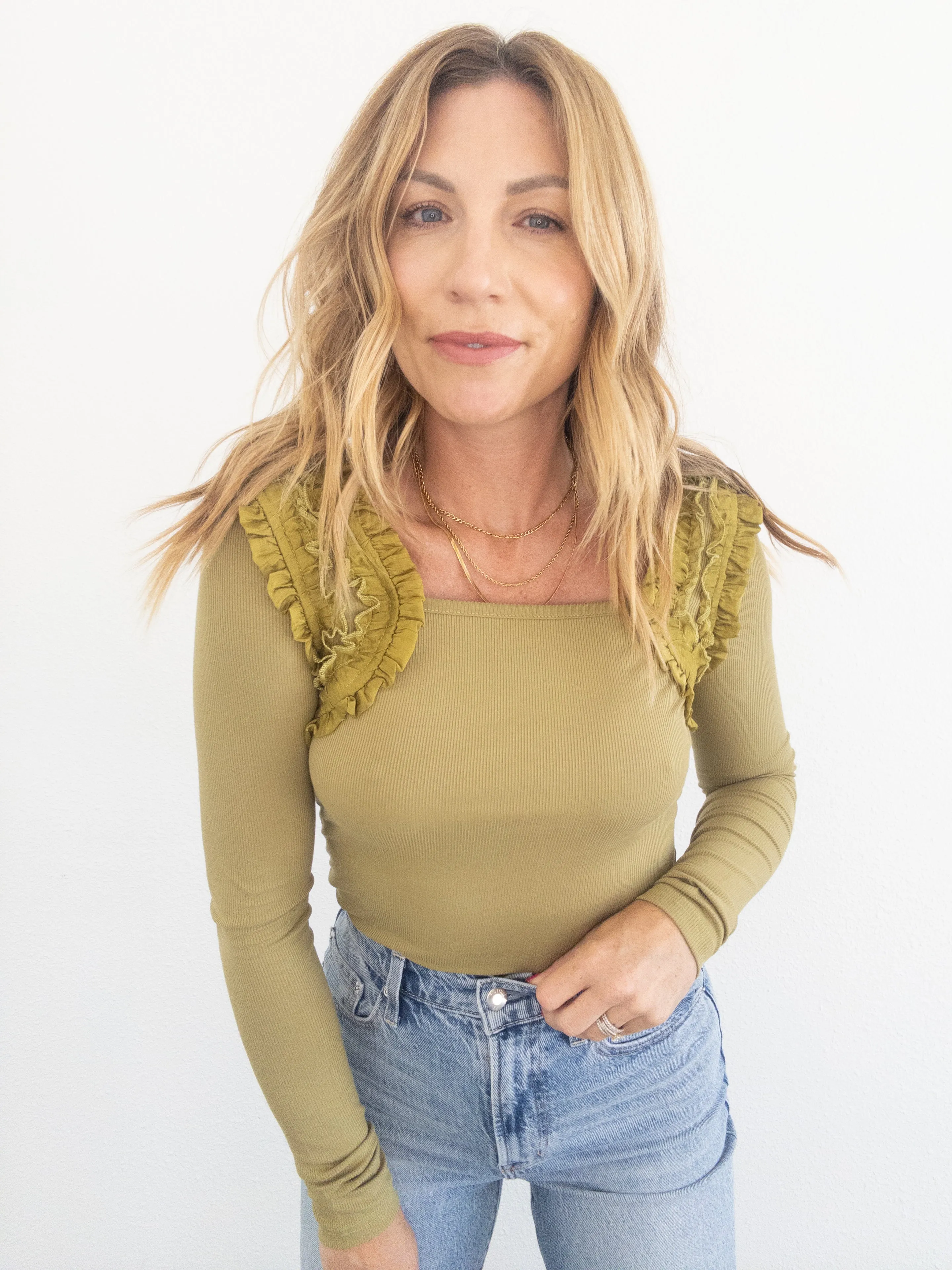 Romanov Ruffle Long Sleeve