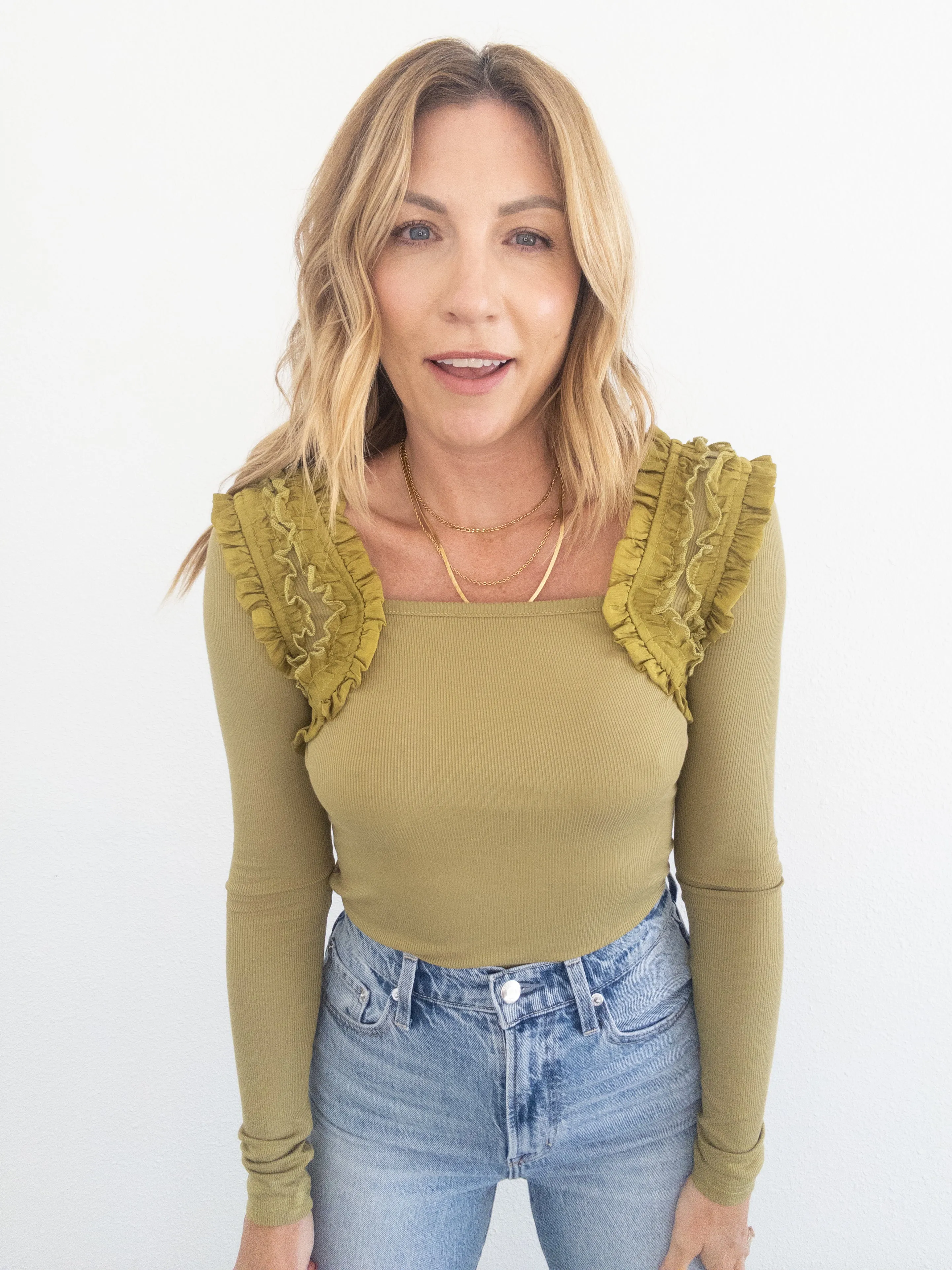 Romanov Ruffle Long Sleeve