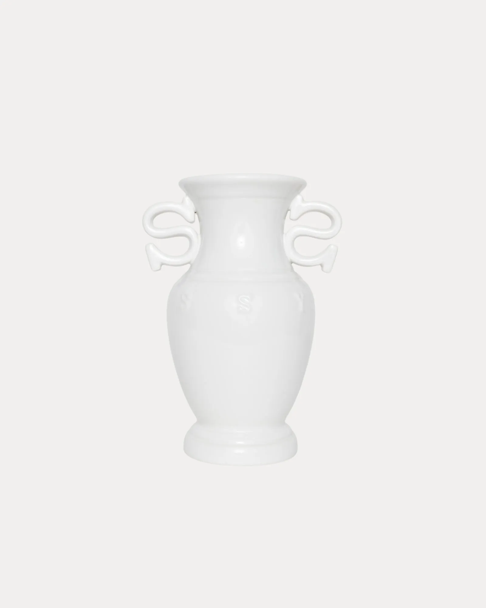 S HANDLE CERAMIC VASE