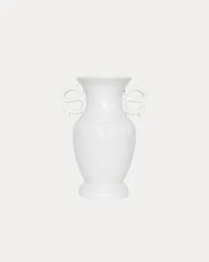 S HANDLE CERAMIC VASE