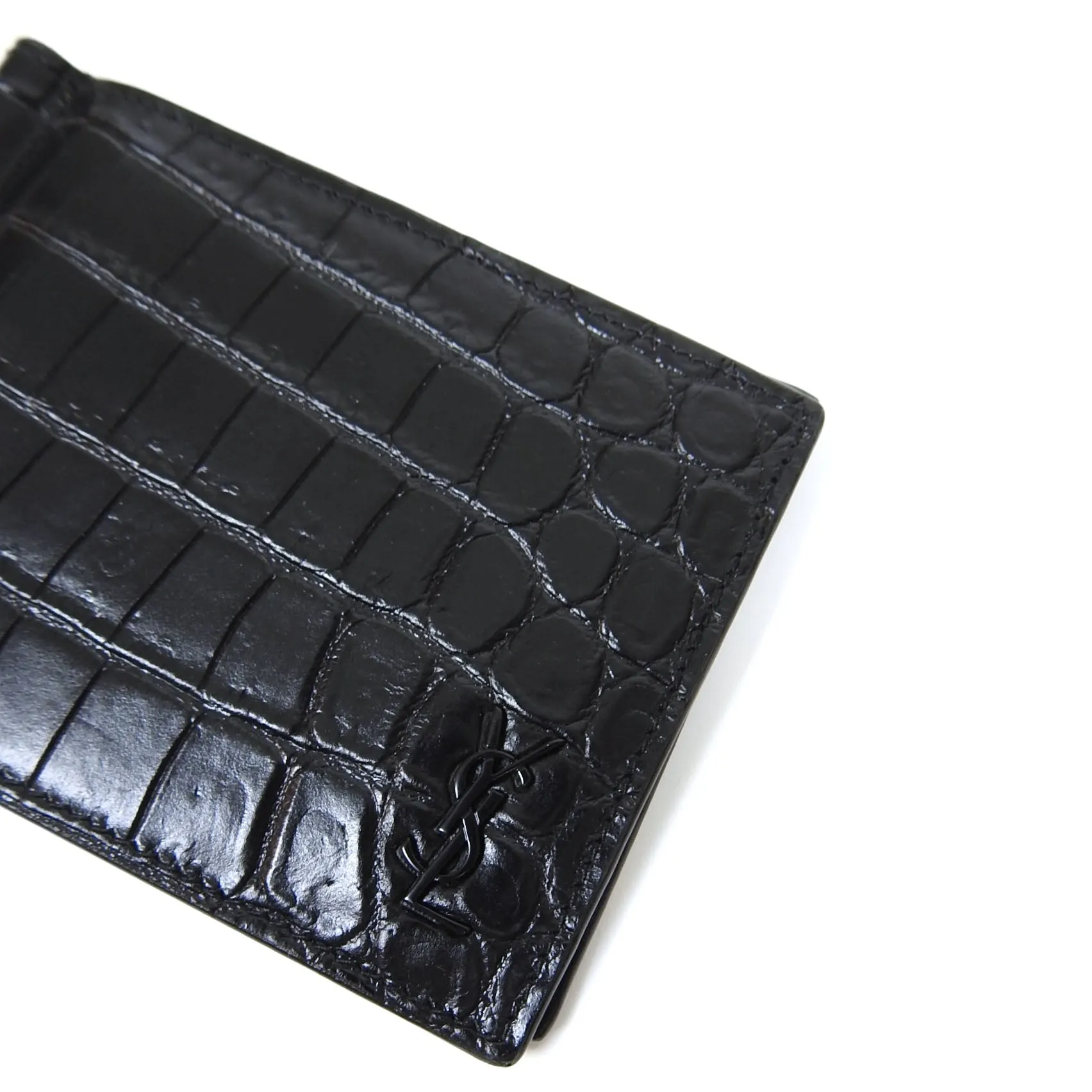 Saint Laurent Embossed Leather Wallet