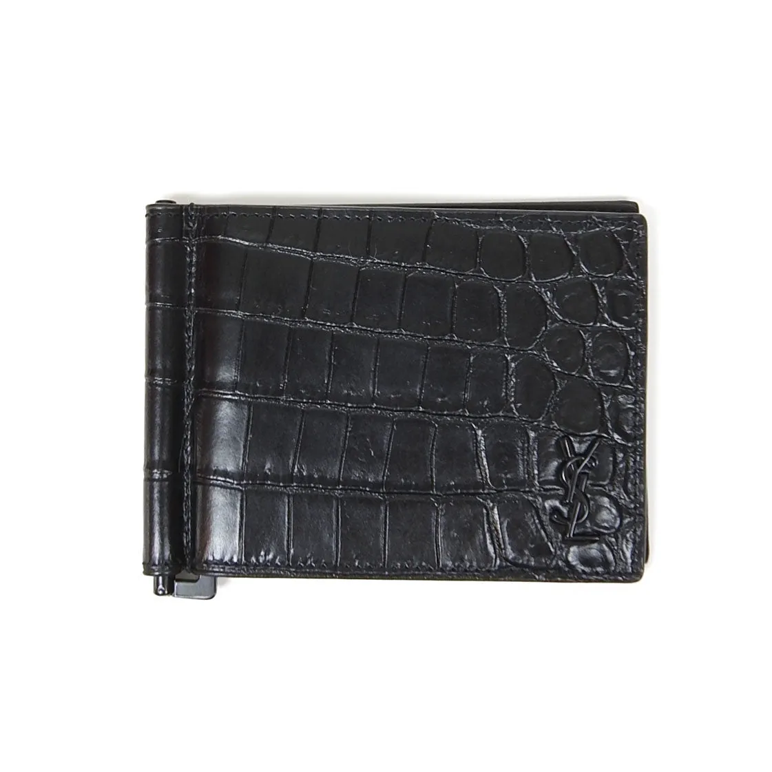 Saint Laurent Embossed Leather Wallet