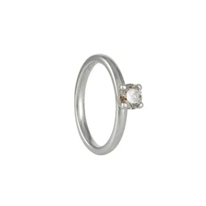 SALE - Champagne Diamond Four Prong Solitaire