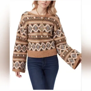 SAM EDELMAN• Women's Benton Wide-Sleeve Scoop-Back Sweater