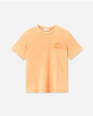 Sami Embossed T-Shirt - Abricot Orange