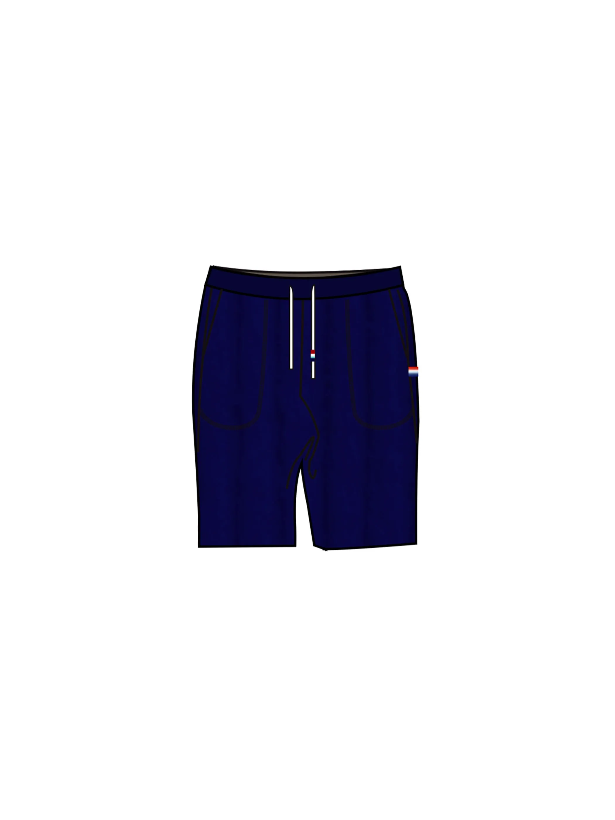 Santa Rosa Terry Shorts, Indigo