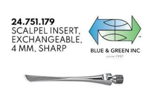 Scalpel Insert, Exchangeable, 4mm, Sharp (24.751.179)