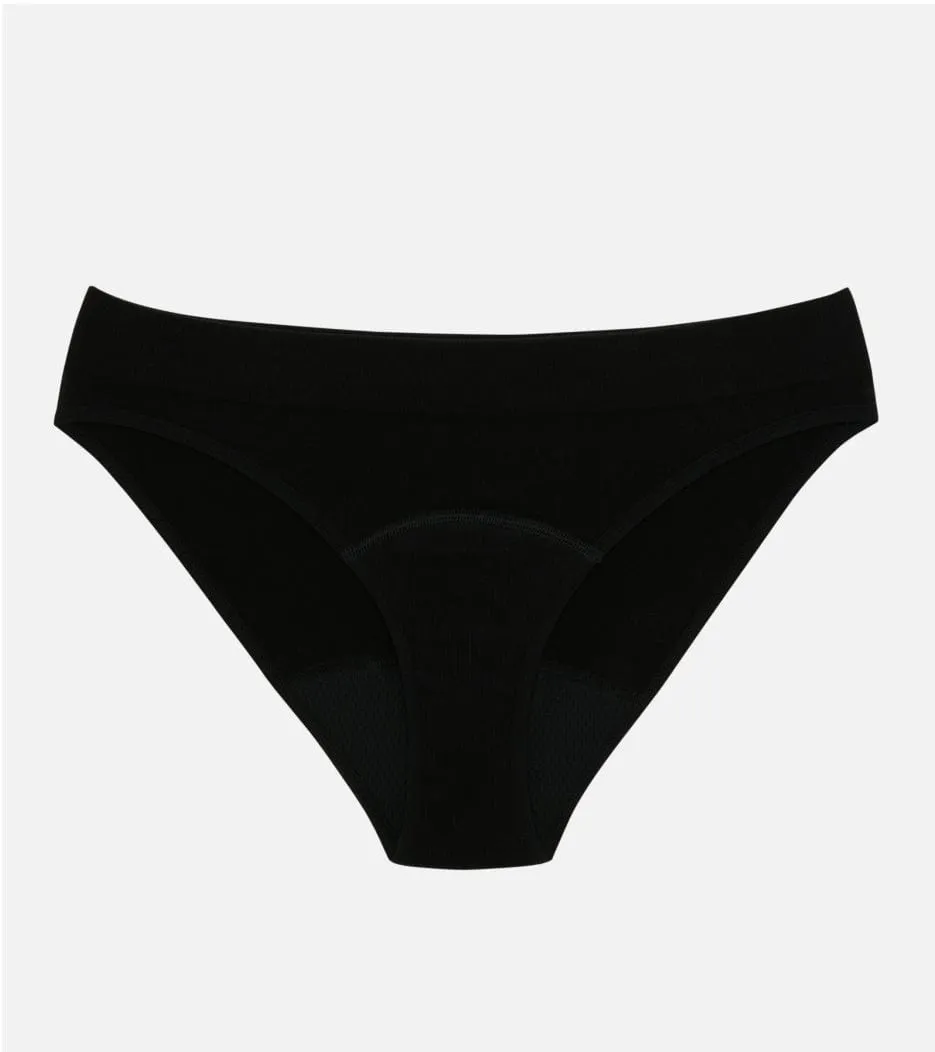 Seamless Ribbed Brief - Black