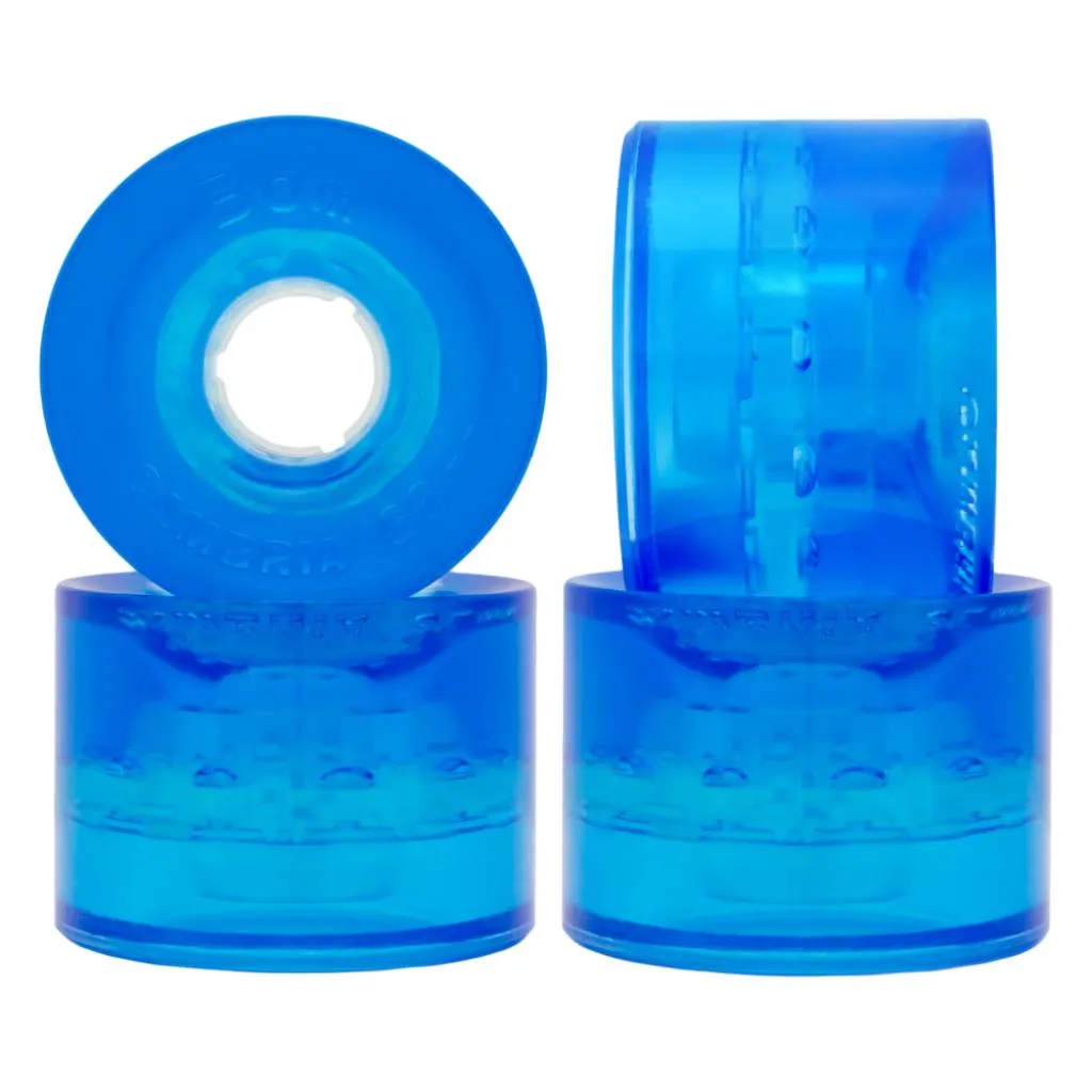 Seismic 3DM Cambria 62mm 82a clear blue longboard wheels