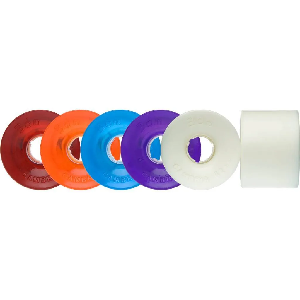 Seismic 3DM Cambria 62mm 82a clear blue longboard wheels