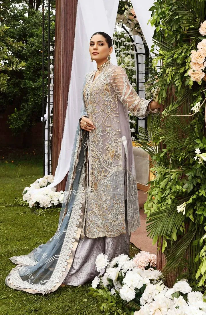 SFG0010 ZENITH | Shamrock Premium Resplendent Luxury Wedding Collection 2021 | Unstitched Embroidered Organza Suits