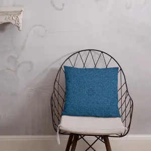 Sharp Blue Throw Pillow