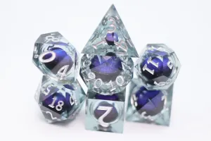 Sharp Edge Moving Eye RPG Dice Set - Purple Cyclops