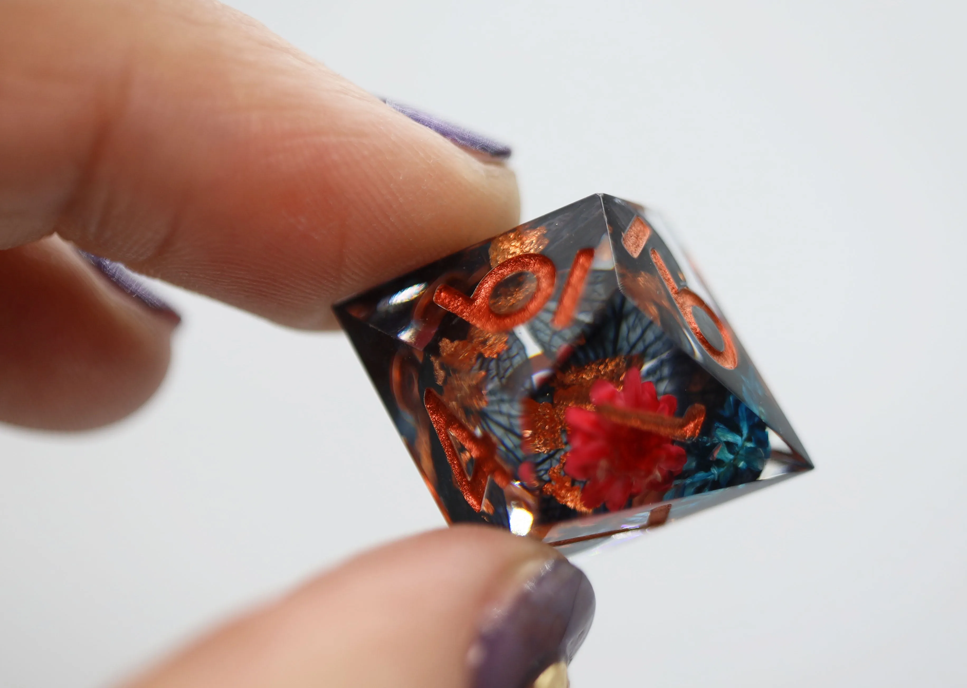 Sharp Edge Resin RPG Dice Set - Efflorescent Petals