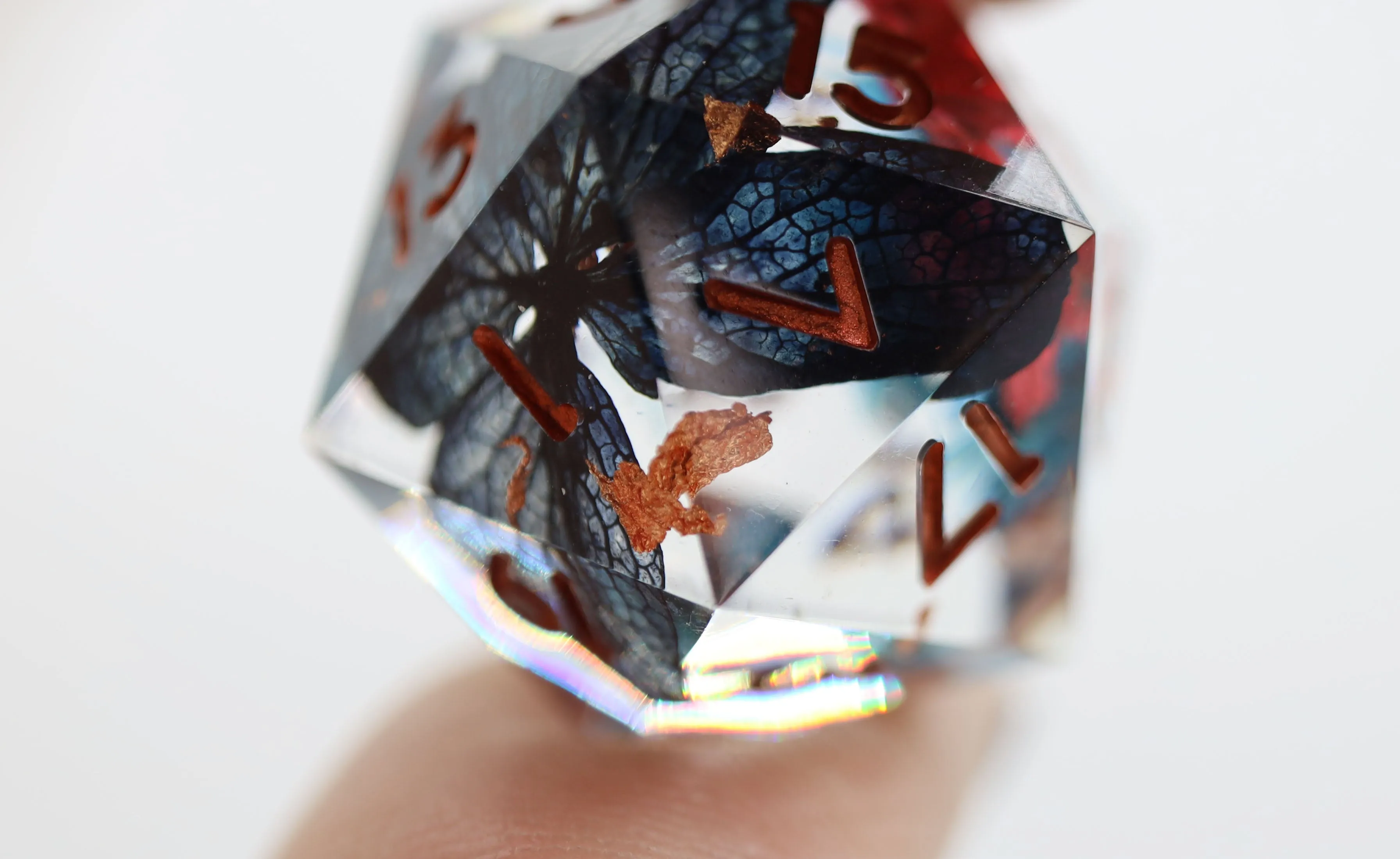 Sharp Edge Resin RPG Dice Set - Efflorescent Petals
