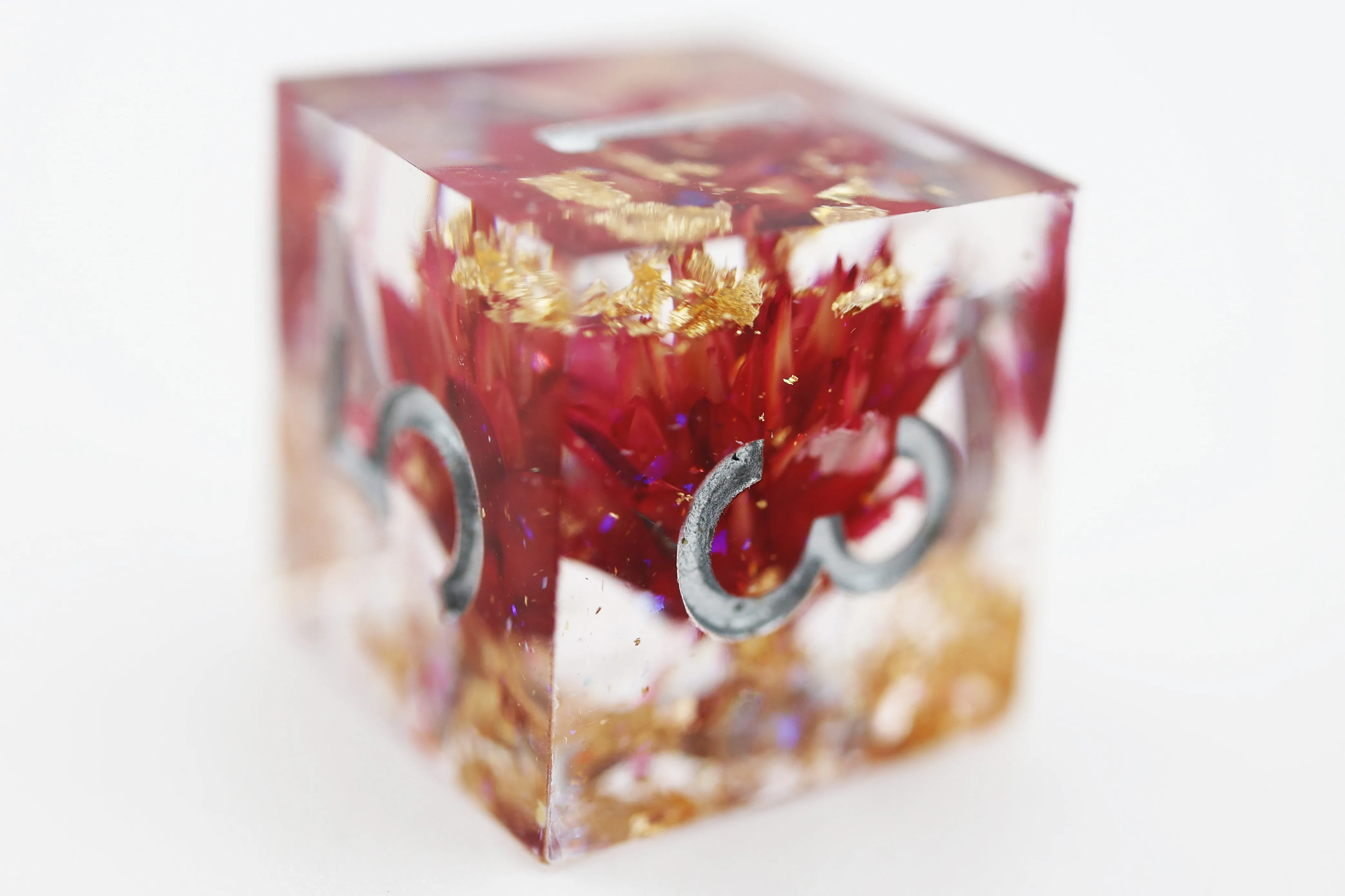 Sharp Edge Resin RPG Dice Set - Red Lotus